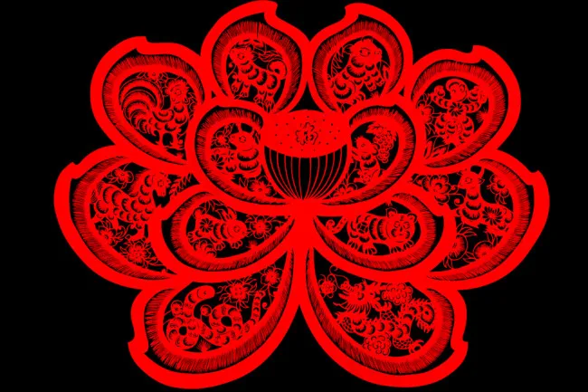 12生肖剪纸
