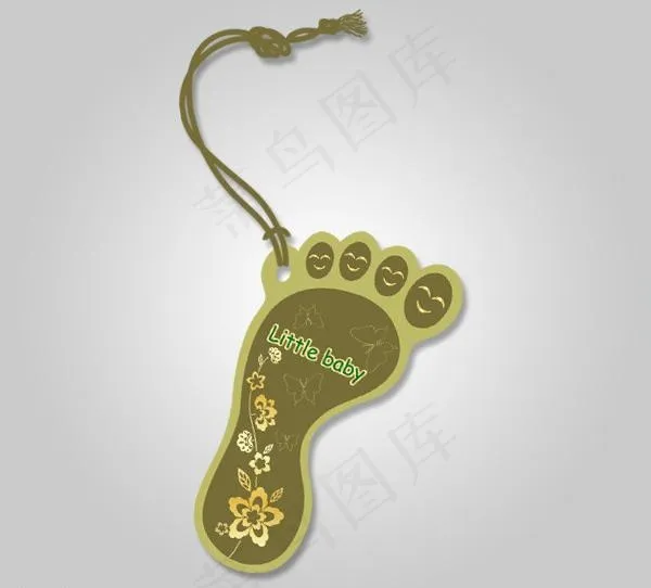 儿童吊牌图片ai矢量模版下载