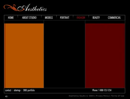 简洁网页效果素材flash网站模板