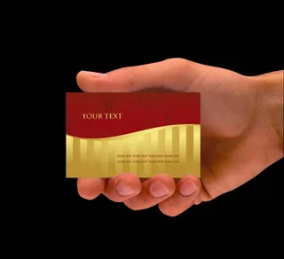 名片模板手持名片背景