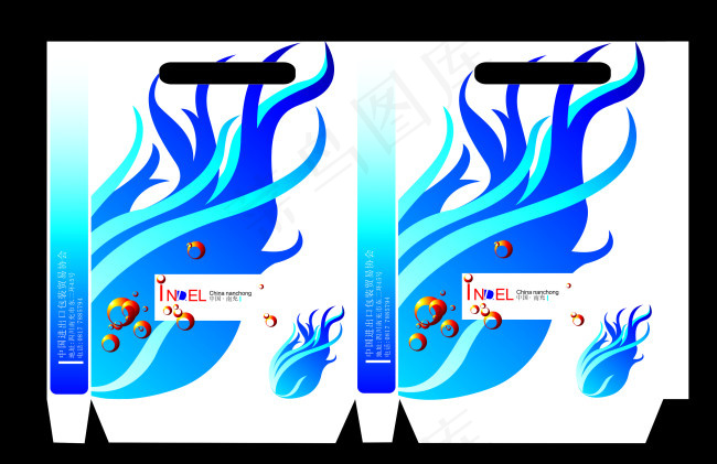 纸质手袋包装设计