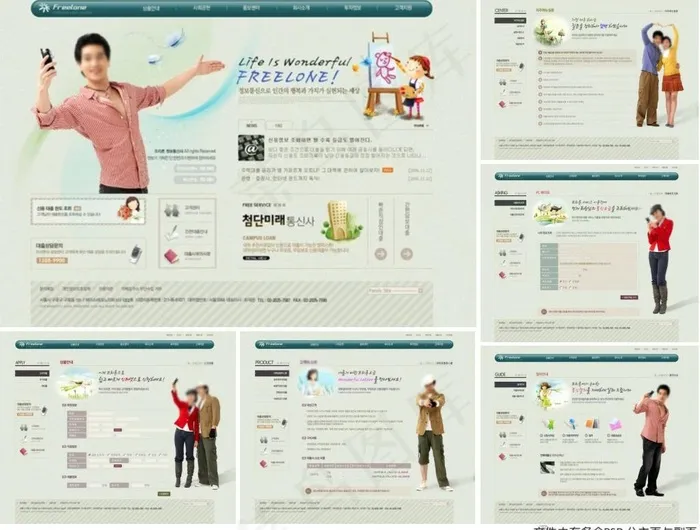 手机网站图片(1100X800(DPI:72))psd模版下载