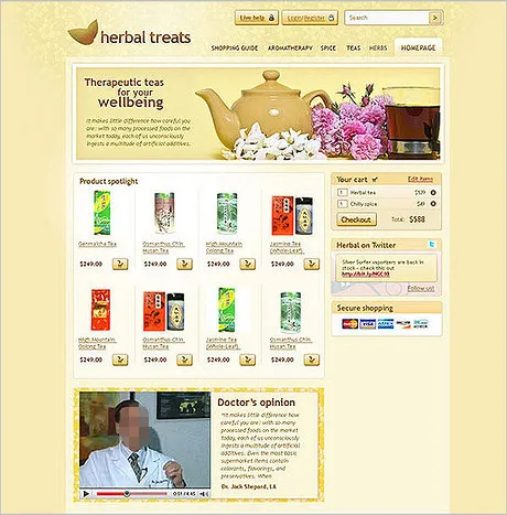 购物网页模板素材psd模版下载