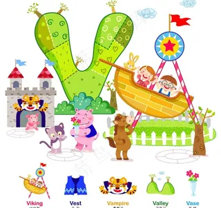 游乐场里的海盗船图片