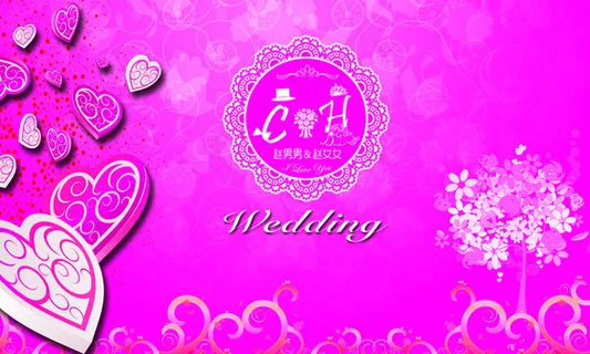 婚礼布置婚庆背景舞台现场效果图 婚礼布置婚庆背景舞台现场效果图