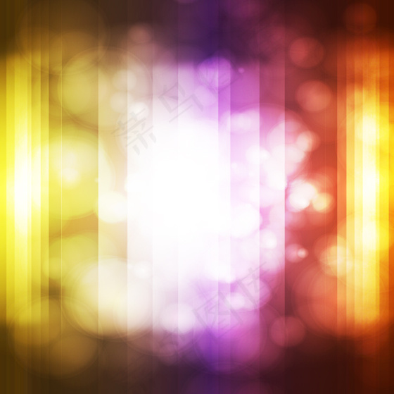 炫彩光晕几何背景矢量素材-1