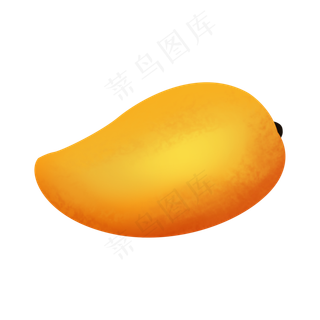 手绘橙黄色卡通大芒果手绘橙黄色卡通大芒果