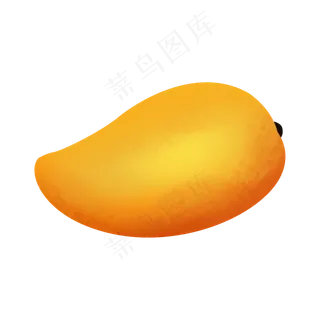 手绘橙黄色卡通大芒果手绘橙黄色卡通大芒果