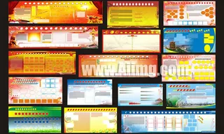 展板背景模板矢量素材