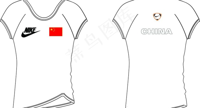 运动服装3 t恤图片psd模版下载
