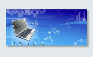 蓝色 科技 背景图片