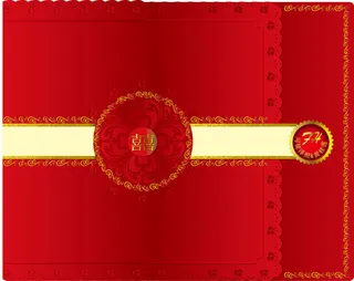 结婚邀请函素材模板下载