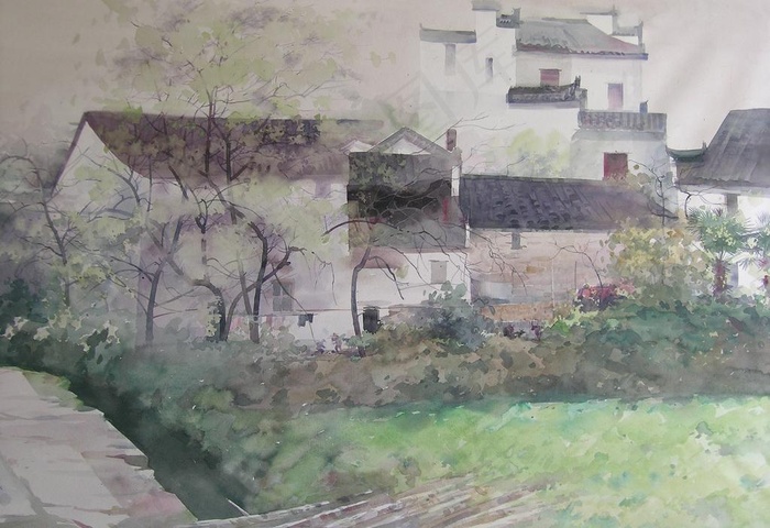 水彩风景图片