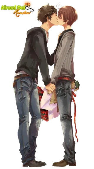 日系日式风格美女帅哥卡通