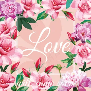 花卉矢量海报背景素材