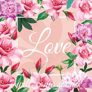 花卉矢量海报背景素材