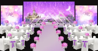婚礼舞台背景