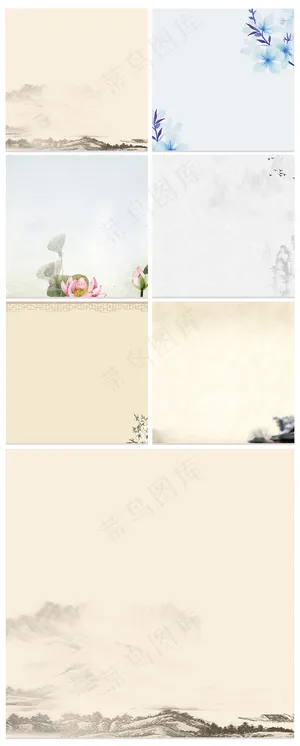 淘宝天猫中国风复古主图背景