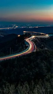 延时拍摄公路高清摄影图片 延时拍摄公路高清摄影图片