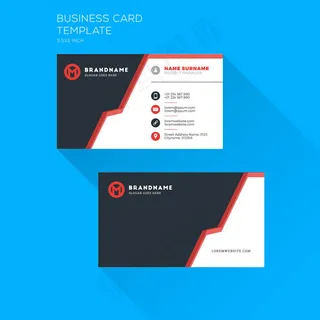 线条分割商务名片