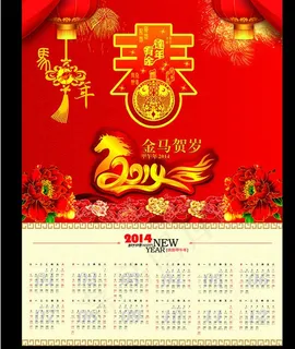 2014新春挂历设计