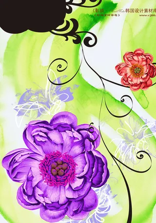 绚彩花纹背景C11-005图片