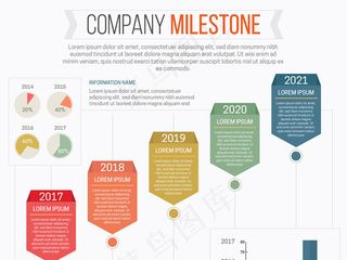 科技信息图表信息点状图矢量素材