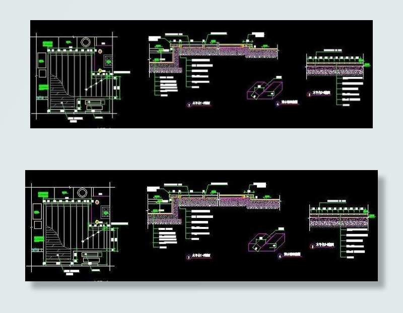 景观设计CAD图块资料集之栈道
