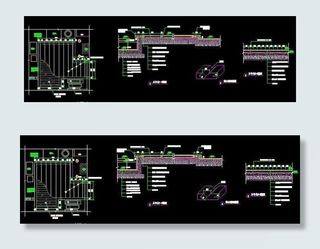 景观设计CAD图块资料集之栈道