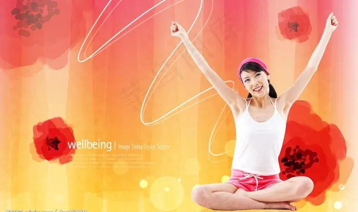 健康 生活 美女 红色图片(4000X2600(DPI:300))psd模版下载