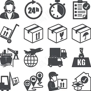 快递运货图标