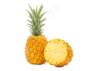 黄色简约风菠萝凤梨免抠元素 