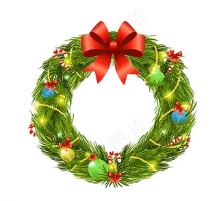 精美节日花环设计矢量素材图片