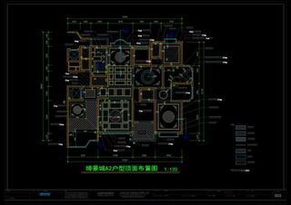 豪华的欧式住宅cad图纸