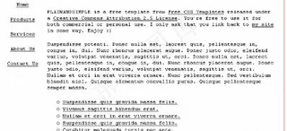 简单明了信息介绍网页模板