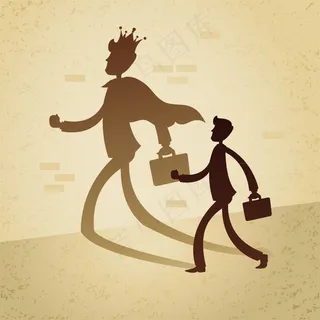 成功的商务男子矢量素材