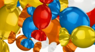 糖果向下掉落特效