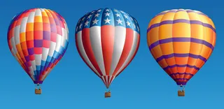 创意丰富多彩的热气球矢量素材05