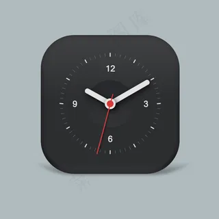 一个手机时钟ICON图标