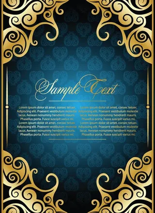 古典华丽欧式花纹图片