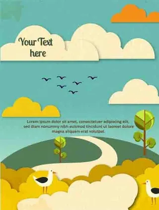 矢量卡通背景设计图