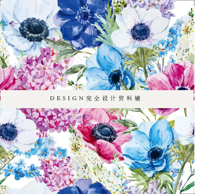 手绘卡通花朵创意流行设计素材元素eps,ai矢量模版下载