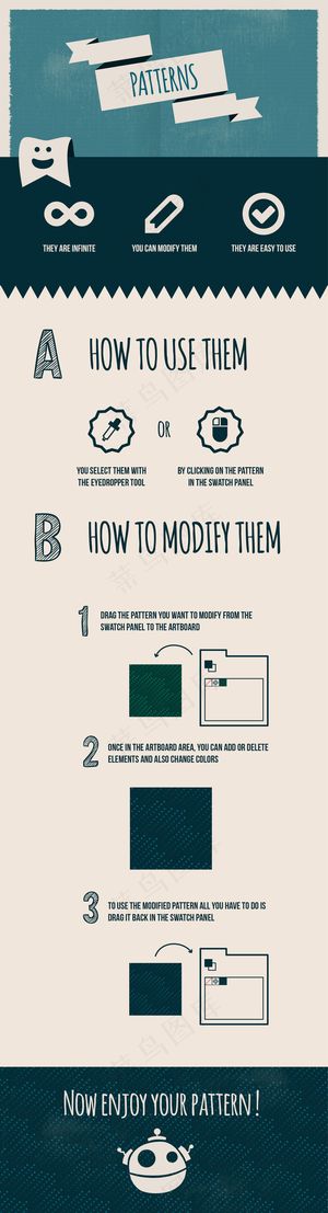 手绘圣诞装饰图案