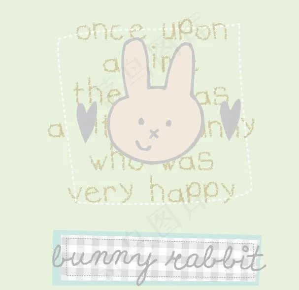 卡通印花图片ai矢量模版下载