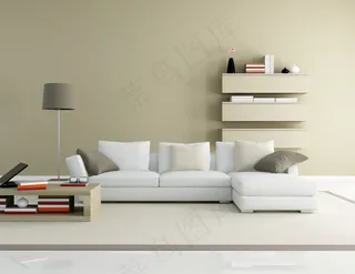 简洁的客厅装潢设计