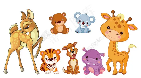 矢量卡通动物下载