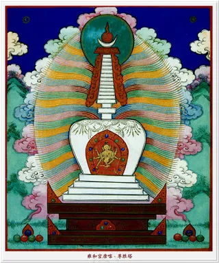 雍和宫唐卡（全本）尊胜塔