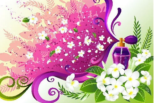 白色花纹图案创意矢量素材