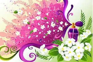 白色花纹图案创意矢量素材