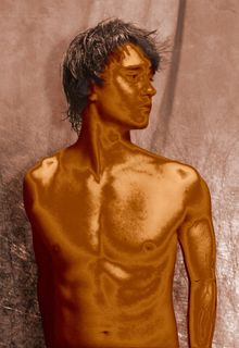 高清PSD分层素材金属人